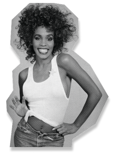 Whitney Houston in the 80s